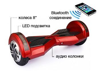 Гироскутер Smart Balance Transformer LED 8" Огонь