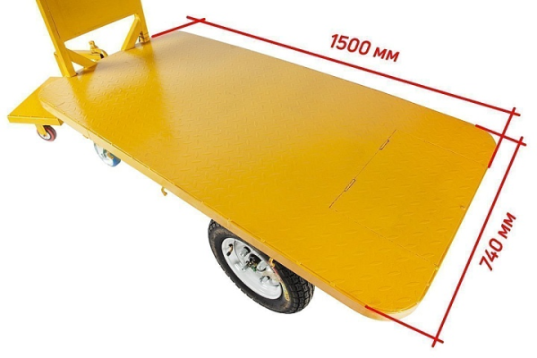 Платформенная тележка электрическая RuTrike ПЛИТА 1500