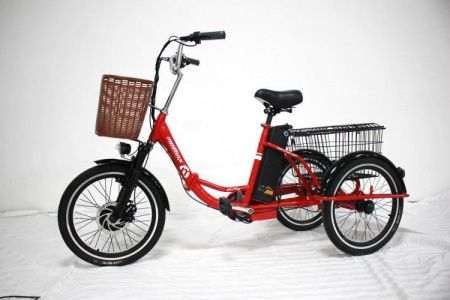 Электровелосипед GreenCamel Трайк-20 (R20 500W 48V 15Ah) красный