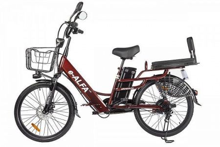 Велогибрид GREEN CITY e-ALFA LUX темно-серый
